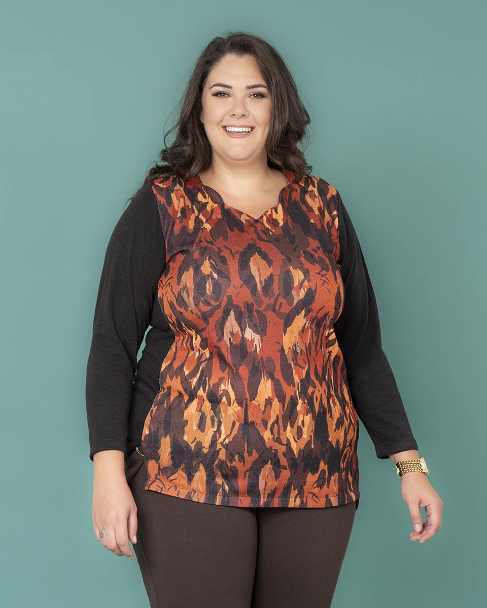 MAGLIA SCOLLO ZIG ZAG FANTASY