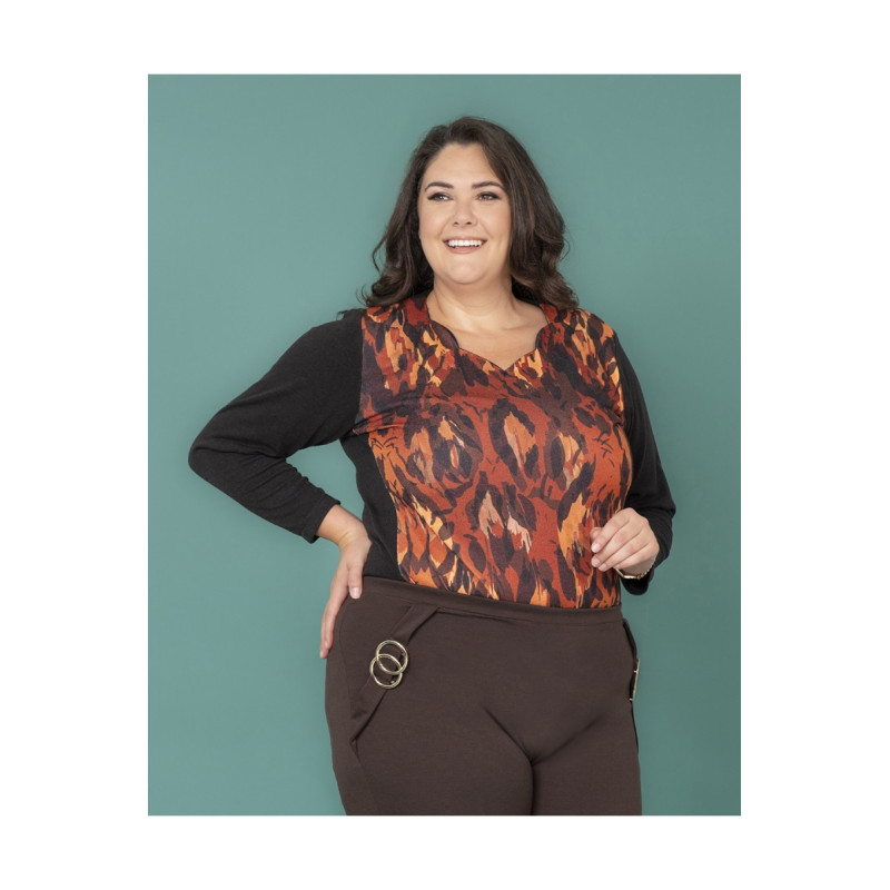 MAGLIA SCOLLO ZIG ZAG FANTASY
